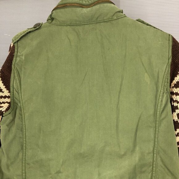 Ralph Lauren Denim &‎ Supply Field Jacket Military Green & Aztec Knit Sz XS - Picture 6 of 15